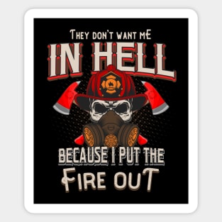 Firefighter Fire Department Sayings Gift Sticker